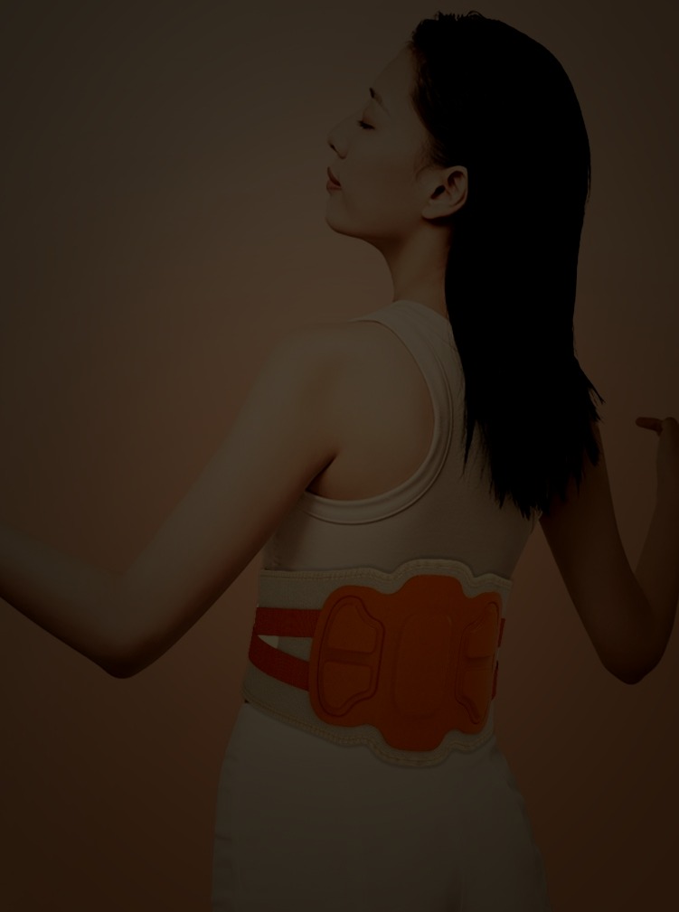 Heated waist and back belt with air-pressure massage