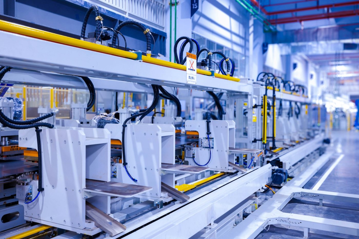Automated production line — Shenzhen facility (interim photo, real photos after relocation)